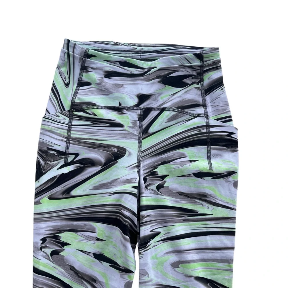 Lululemon Womens 4 Paint Glide Warp Multi Swift Speed High Rise Tight 28
